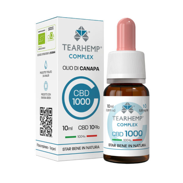 OLIO DI CANAPA 10% TEARHEMP® COMPLEX biologico certificato