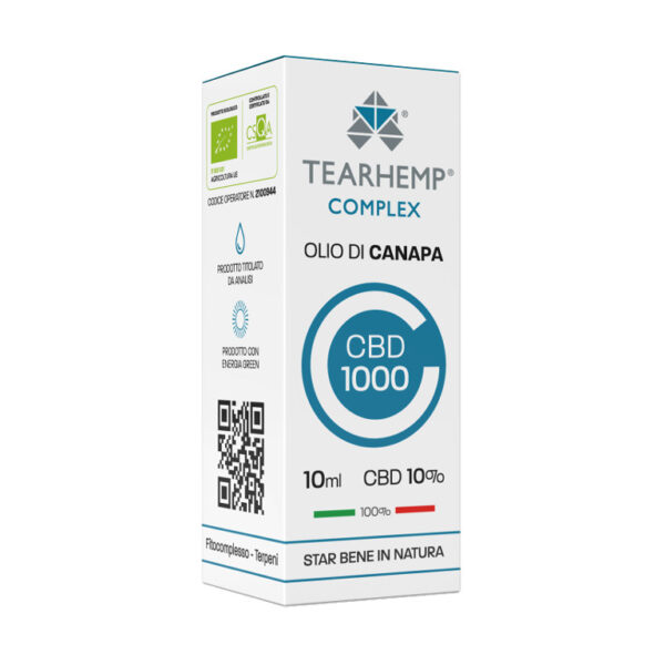 OLIO DI CANAPA 10% TEARHEMP® COMPLEX biologico certificato - immagine 2